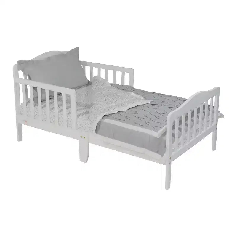 Lit de tout-petit en bois moderne Youngmin de GDFStudio avec barrière de sécurité
