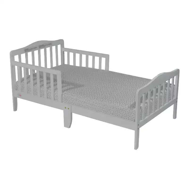 Lit de tout-petit en bois moderne Youngmin de GDFStudio avec barrière de sécurité