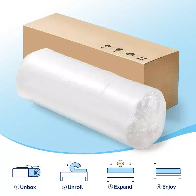 Matelas Greenstell en mousse à mémoire de forme au gel rafraîchissant de 6 pouces pour adultes, mousse de soutien au charbon de bambou, fermeté moyenne