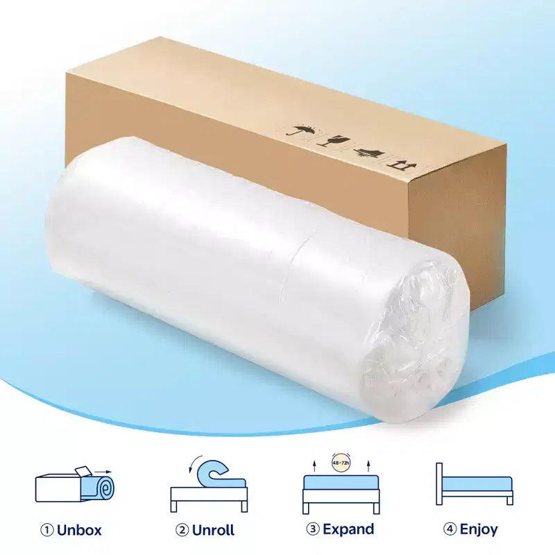 Matelas Greenstell en mousse à mémoire de forme au gel rafraîchissant de 6 pouces pour adultes, mousse de soutien au charbon de bambou, fermeté moyenne