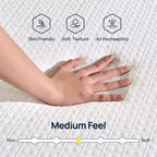 Matelas Greenstell en mousse à mémoire de forme au gel rafraîchissant de 6 pouces pour adultes, mousse de soutien au charbon de bambou, fermeté moyenne