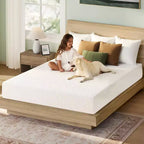 Matelas Greenstell en mousse à mémoire de forme au gel rafraîchissant de 6 pouces pour adultes, mousse de soutien au charbon de bambou, fermeté moyenne