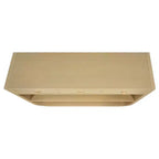 ModernLuxe – Console incurvée, table d'entrée, table de canapé, support d'exposition, table d'appoint avec 3 tiroirs à fermeture douce et 2 étagères ouvertes