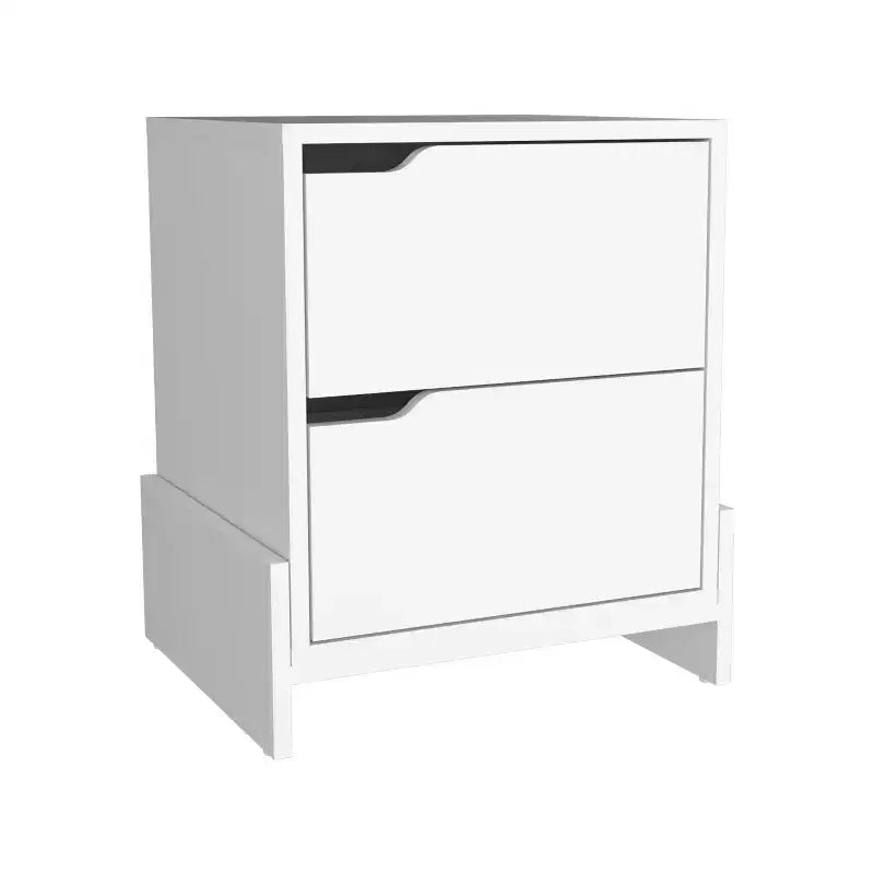 Avec son design épuré et moderne, cette table de chevet Luss à 2 tiroirs offre un rangement pratique et une structure robuste, ce qui en fait.