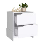 Avec son design épuré et moderne, cette table de chevet Luss à 2 tiroirs offre un rangement pratique et une structure robuste, ce qui en fait.
