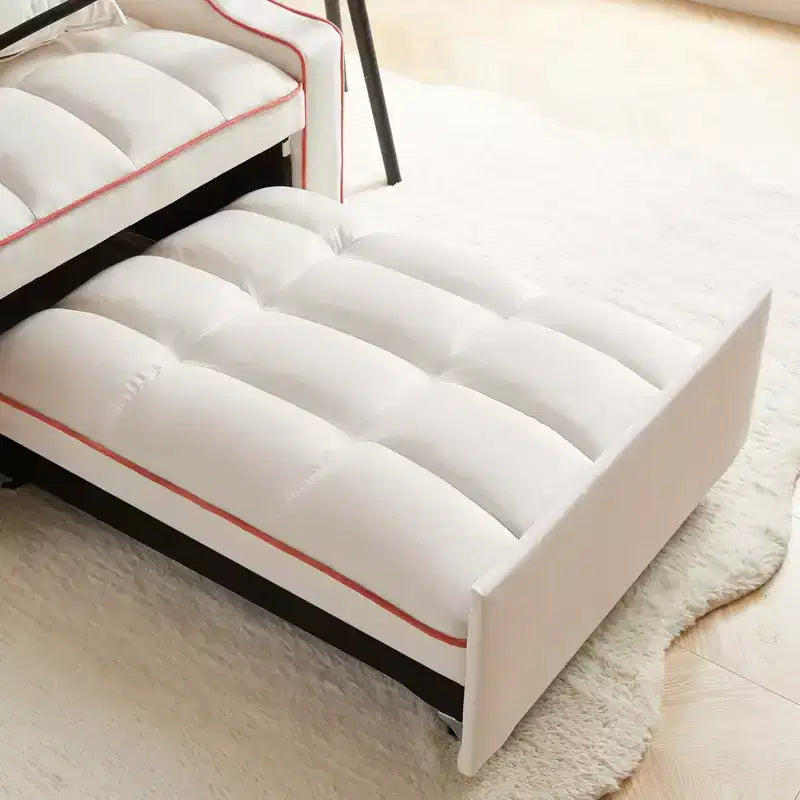 Fauteuil convertible 3-en-1, Canapé-lit avec dossier réglable, support de téléphone, USB et Type-C - ModernLuxe