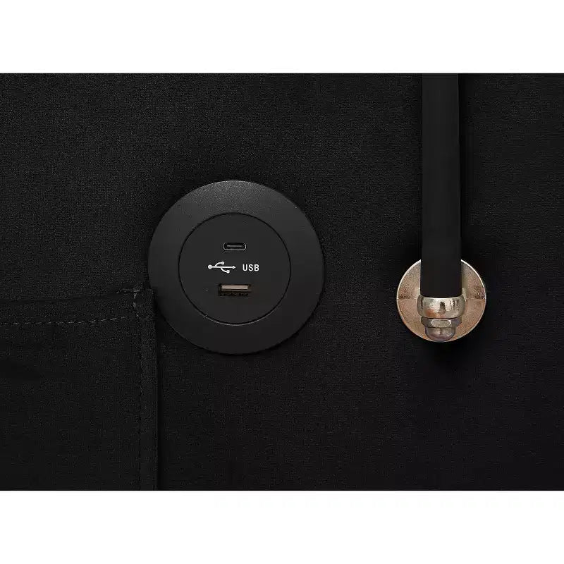 Fauteuil convertible 3-en-1, Canapé-lit avec dossier réglable, support de téléphone, USB et Type-C - ModernLuxe