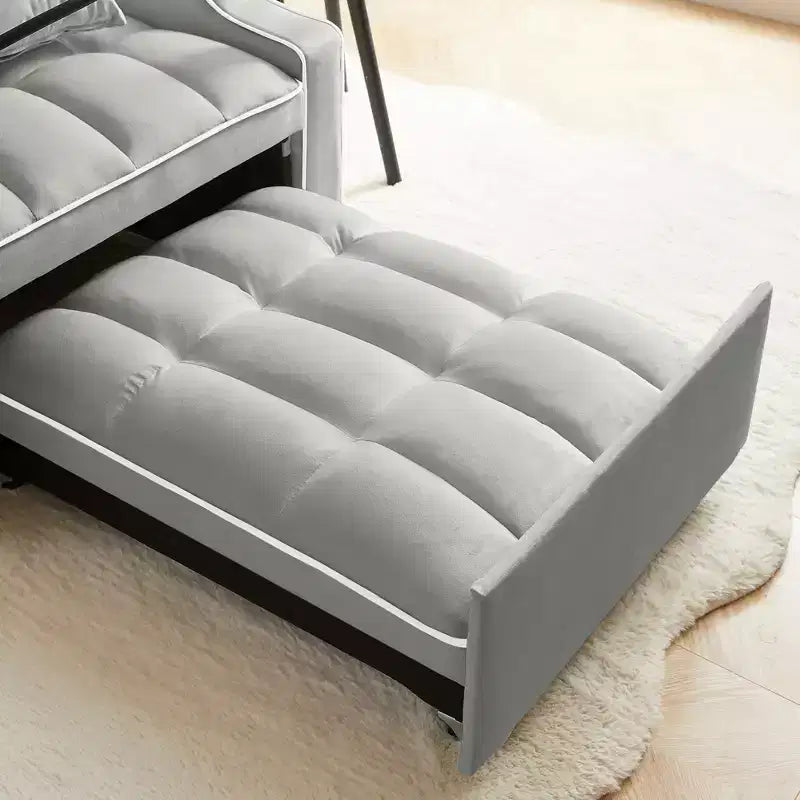 Fauteuil convertible 3-en-1, Canapé-lit avec dossier réglable, support de téléphone, USB et Type-C - ModernLuxe