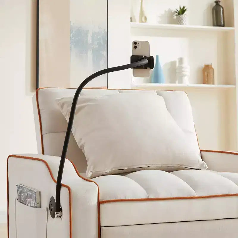 Fauteuil convertible 3-en-1, Canapé-lit avec dossier réglable, support de téléphone, USB et Type-C - ModernLuxe