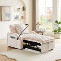 3 in 1 Convertible Sofa Chair, Sleeper Sofa Chair Bed with Adjustable Backrest, Phone Holder, USB & Type-C - ModernLuxe