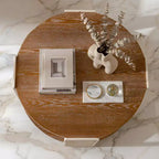 Table basse en bois sculpté JVNOXK, table d'appoint de rangement rétro à double couche, table de chevet de style palais pour petits espaces