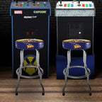 Tabouret réglable Arcade1Up Midway Mortal Kombat avec rallonges de pieds, siège rembourré et finition en acier chromé pour la maison, les tabourets de bar et les chaises de jeu vidéo