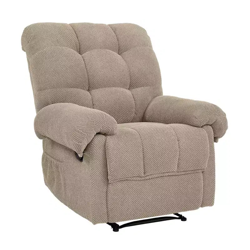 Fauteuil inclinable rembourré en tissu surdimensionné GDFStudio Chad Modern