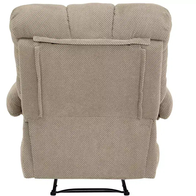 Fauteuil inclinable rembourré en tissu surdimensionné GDFStudio Chad Modern