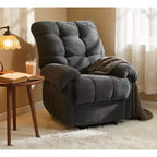 Fauteuil inclinable rembourré en tissu surdimensionné GDFStudio Chad Modern