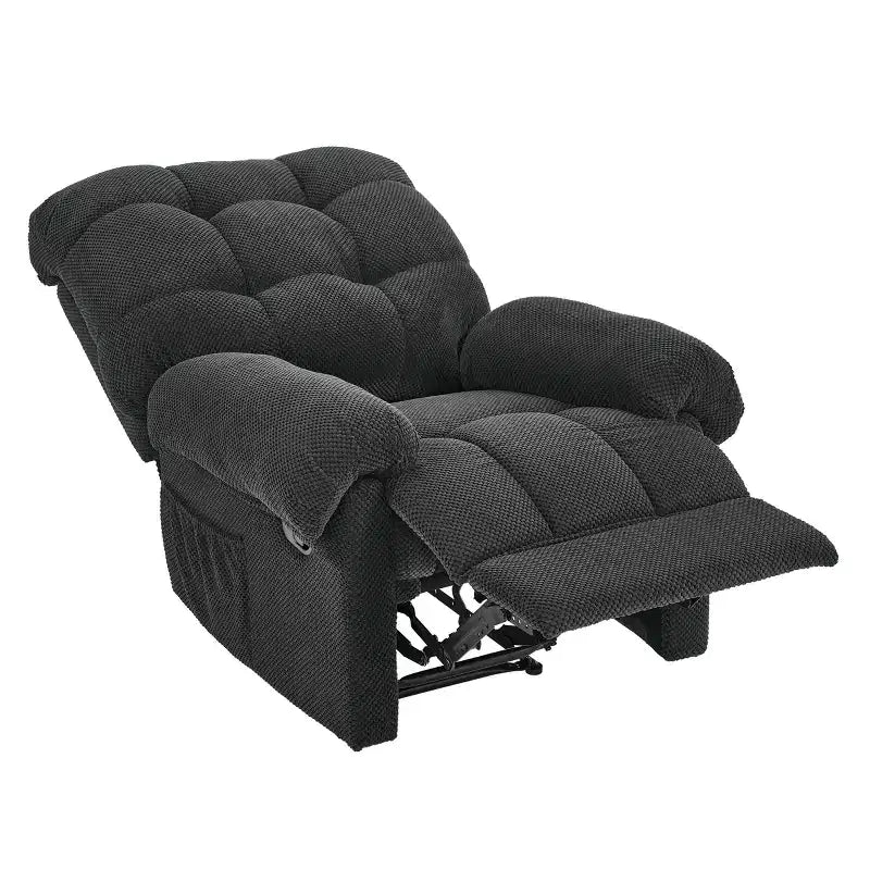 Fauteuil inclinable rembourré en tissu surdimensionné GDFStudio Chad Modern