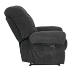 Fauteuil inclinable rembourré en tissu surdimensionné GDFStudio Chad Modern