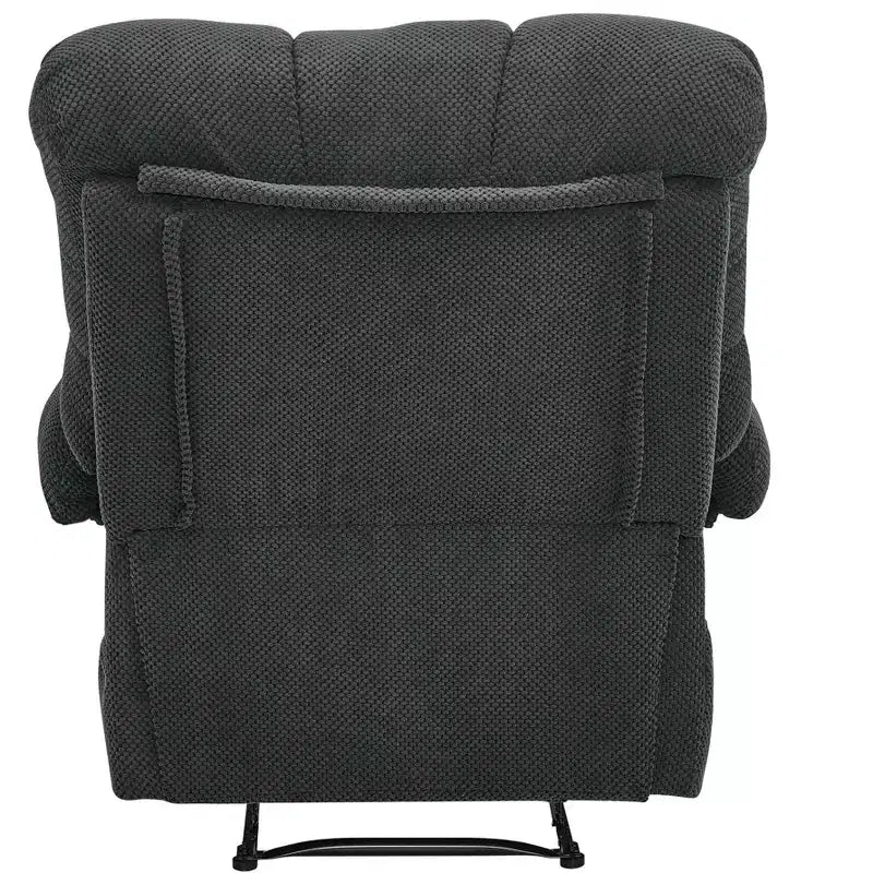 Fauteuil inclinable rembourré en tissu surdimensionné GDFStudio Chad Modern