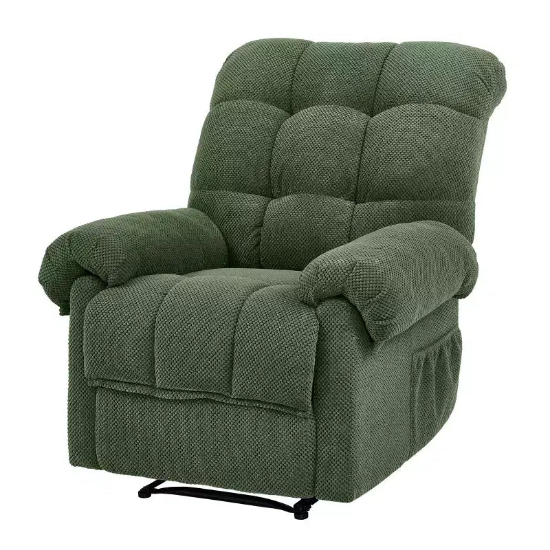 Fauteuil inclinable rembourré en tissu surdimensionné GDFStudio Chad Modern