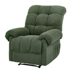 Fauteuil inclinable rembourré en tissu surdimensionné GDFStudio Chad Modern