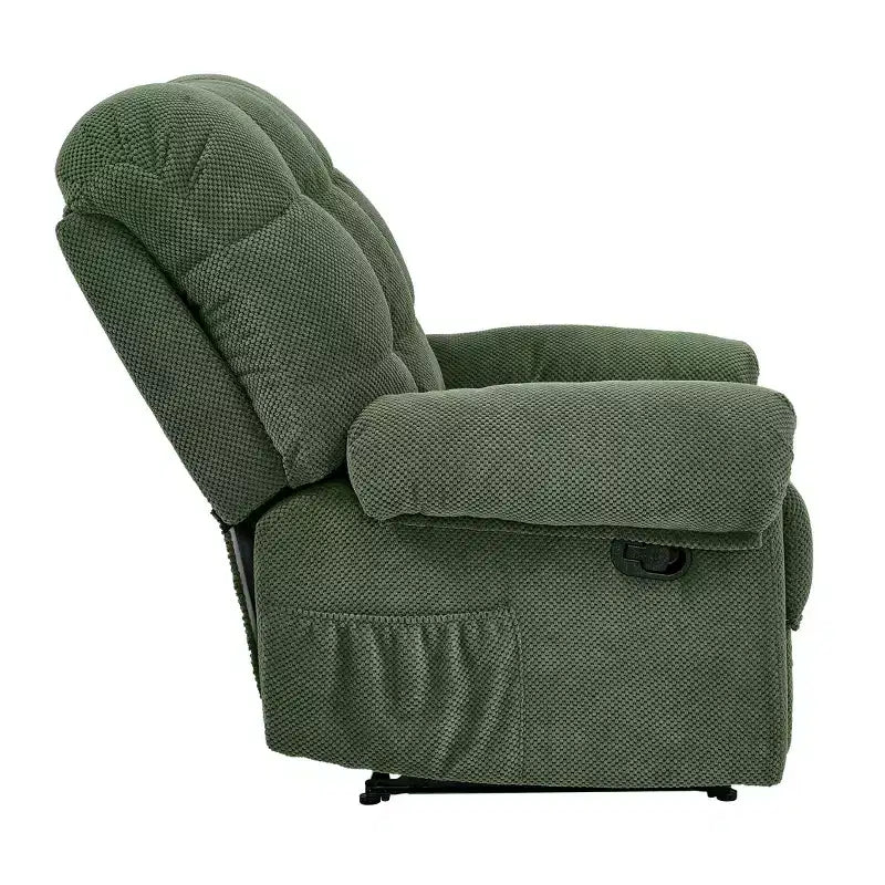 Fauteuil inclinable rembourré en tissu surdimensionné GDFStudio Chad Modern