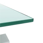 Jolie petite marque de jouets Table basse rectangulaire en verre, Table basse transparente, Tables d'appoint centrales modernes pour salon, Meubles de salon