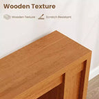 Console extra-longue en bois avec 2 tiroirs et 2 étagères de rangement, table d'appoint robuste et résistante aux marques pour entrée ou canapé de salon