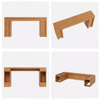 Console extra-longue en bois avec 2 tiroirs et 2 étagères de rangement, table d'appoint robuste et résistante aux marques pour entrée ou canapé de salon