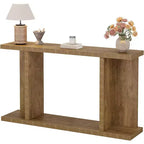 Table console longue Lantine 55, table de canapé étroite en bois à placer derrière le canapé, meuble d'entrée de style ferme pour salon, couloir