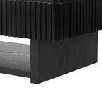 GDFStudio Table basse relevable rectangulaire multifonctionnelle de 46,5 po avec plateau en faux marbre blanc et lattes en bois massif