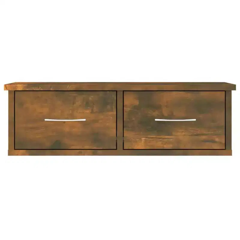 vidaXL Armoire murale Chêne fumé Bois d'ingénierie Armoire murale standard