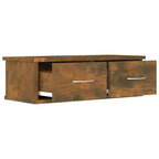 vidaXL Armoire murale Chêne fumé Bois d'ingénierie Armoire murale standard