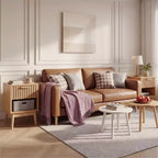 Lot de 2 tables de chevet bohèmes avec tiroir rayé et étagère ouverte, tables d'appoint compactes en bois, petites tables d'appoint pour chambre et salon