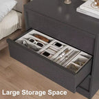 Table de chevet à 4 tiroirs, table de chevet de 99 cm de haut avec grand espace de rangement, table d'appoint étroite anti-basculement pour chambre à coucher, salon, entrée