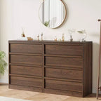 Table de chevet à 4 tiroirs, table de chevet de 99 cm de haut avec grand espace de rangement, table d'appoint étroite anti-basculement pour chambre à coucher, salon, entrée