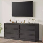 Table de chevet à 4 tiroirs, table de chevet de 99 cm de haut avec grand espace de rangement, table d'appoint étroite anti-basculement pour chambre à coucher, salon, entrée