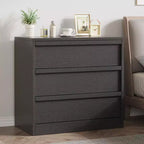 4 Drawer Nightstand, 39 Inch Tall Bedside Table with Large Storage, Anti-Tip Narrow End Table Organizer for Bedroom Living Room Entryway
