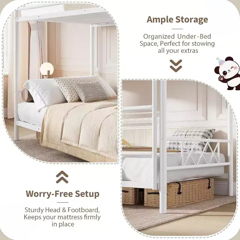 GuatoWave Lit Superposé Double Robuste Gain de Place avec Escalier pour Adultes, Adolescents et Enfants