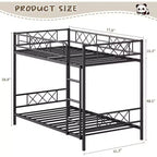 GuatoWave Lit Superposé Double Robuste Gain de Place avec Escalier pour Adultes, Adolescents et Enfants