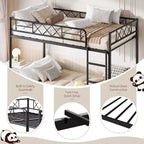GuatoWave Lit Superposé Double Robuste Gain de Place avec Escalier pour Adultes, Adolescents et Enfants