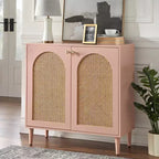 Lifestorey Montello Porte en rotin style Mid-Century