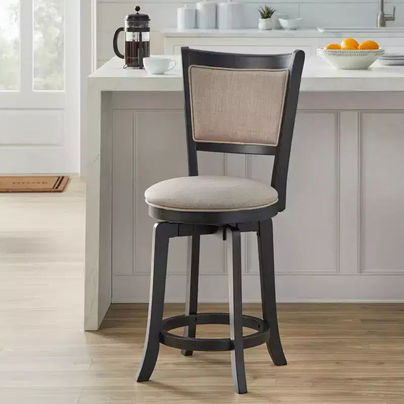 Tabouret de bar Buylateral de style campagnard français, hauteur comptoir