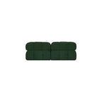 Canapé modulable en tissu bouclé vert Ames de Meridian Furniture