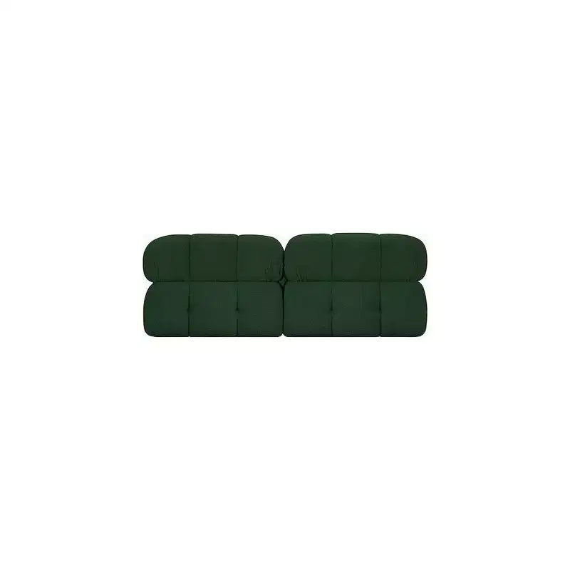 Canapé modulable en tissu bouclé vert Ames de Meridian Furniture