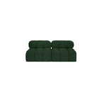 Canapé modulable en tissu bouclé vert Ames de Meridian Furniture