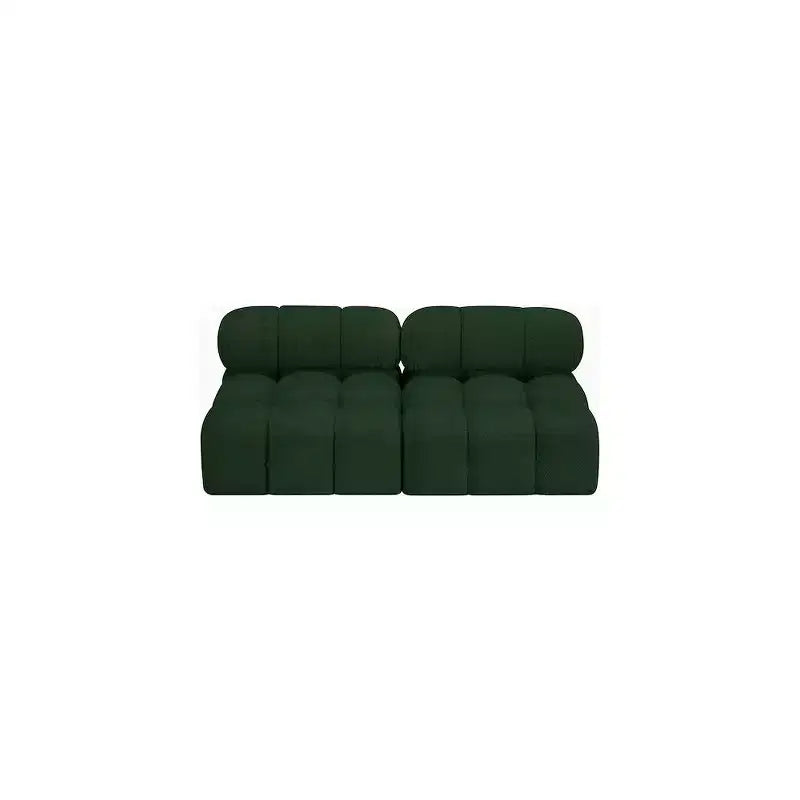 Canapé modulable en tissu bouclé vert Ames de Meridian Furniture