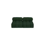 Canapé modulable en tissu bouclé vert Ames de Meridian Furniture