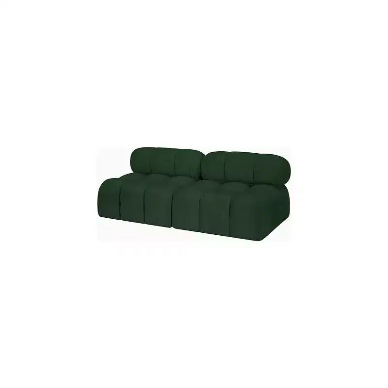 Canapé modulable en tissu bouclé vert Ames de Meridian Furniture