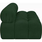 Canapé modulable en tissu bouclé vert Ames de Meridian Furniture