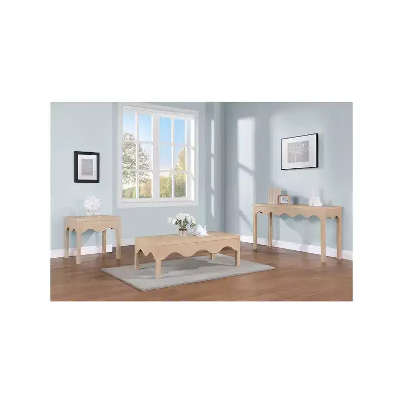 Table d'appoint Meridian Furniture Fiora Naturel